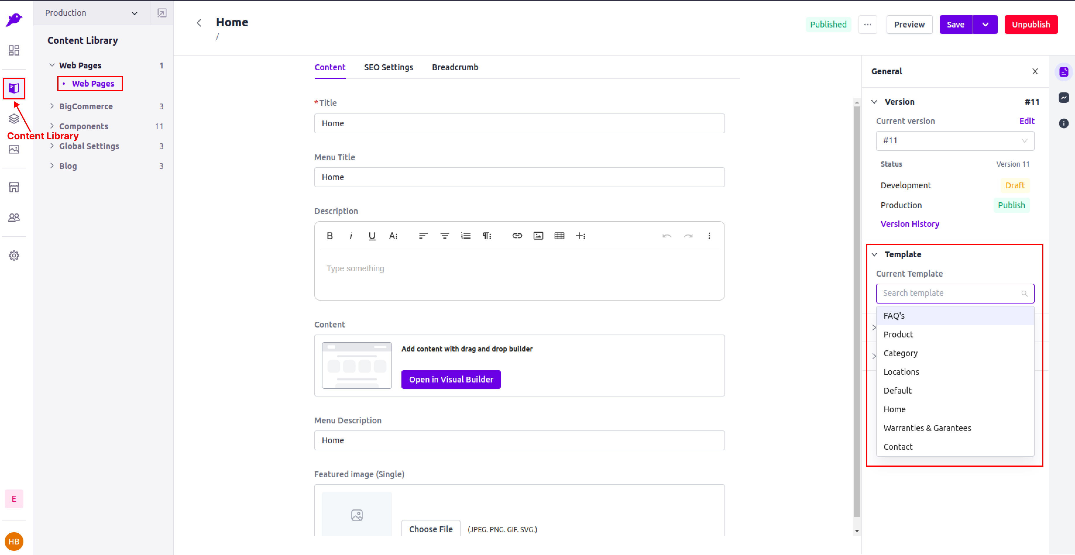 Default templates - Experro