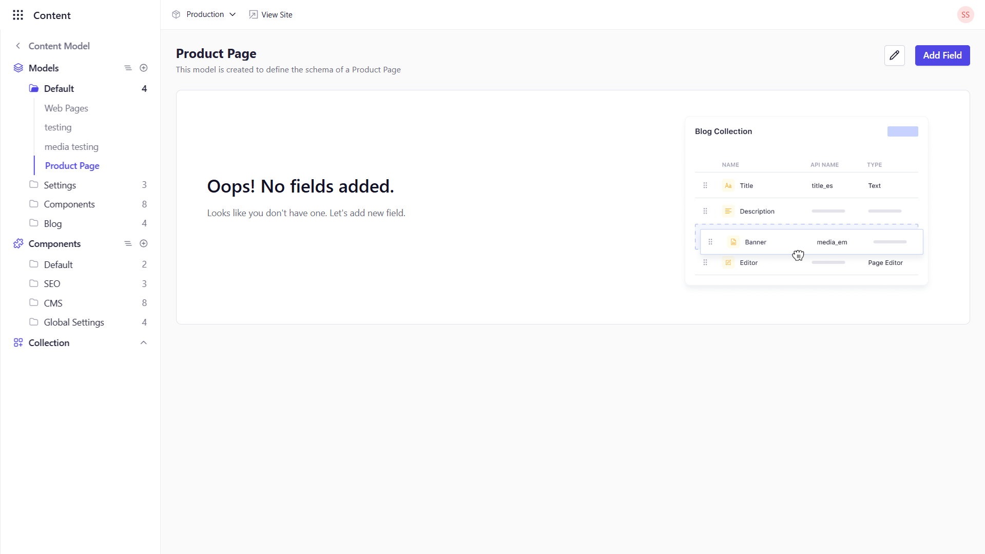 Adding Fields to Your Model - Experro