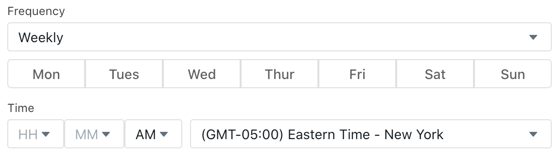 Weekly Frequency Options