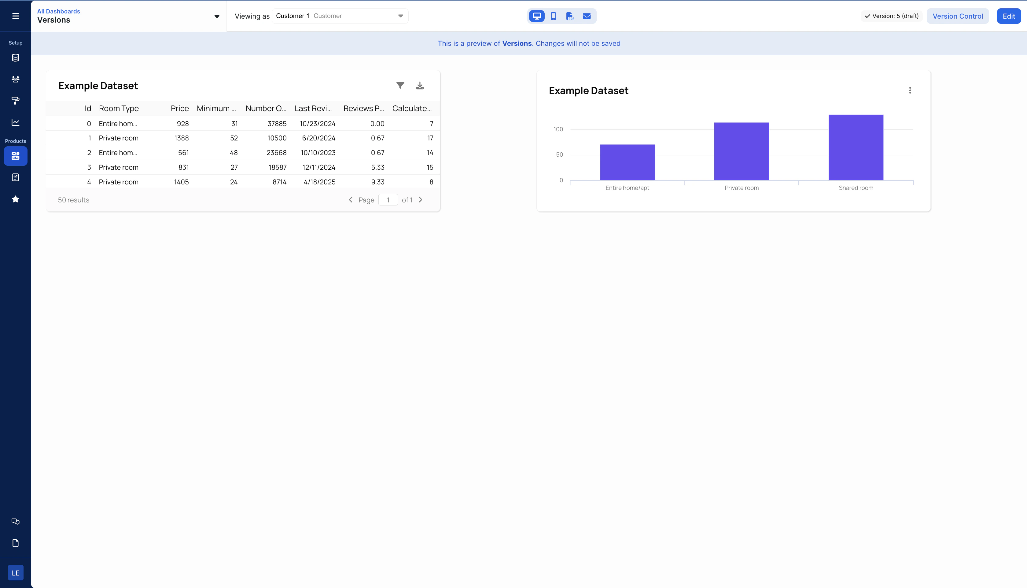 The viewing page
