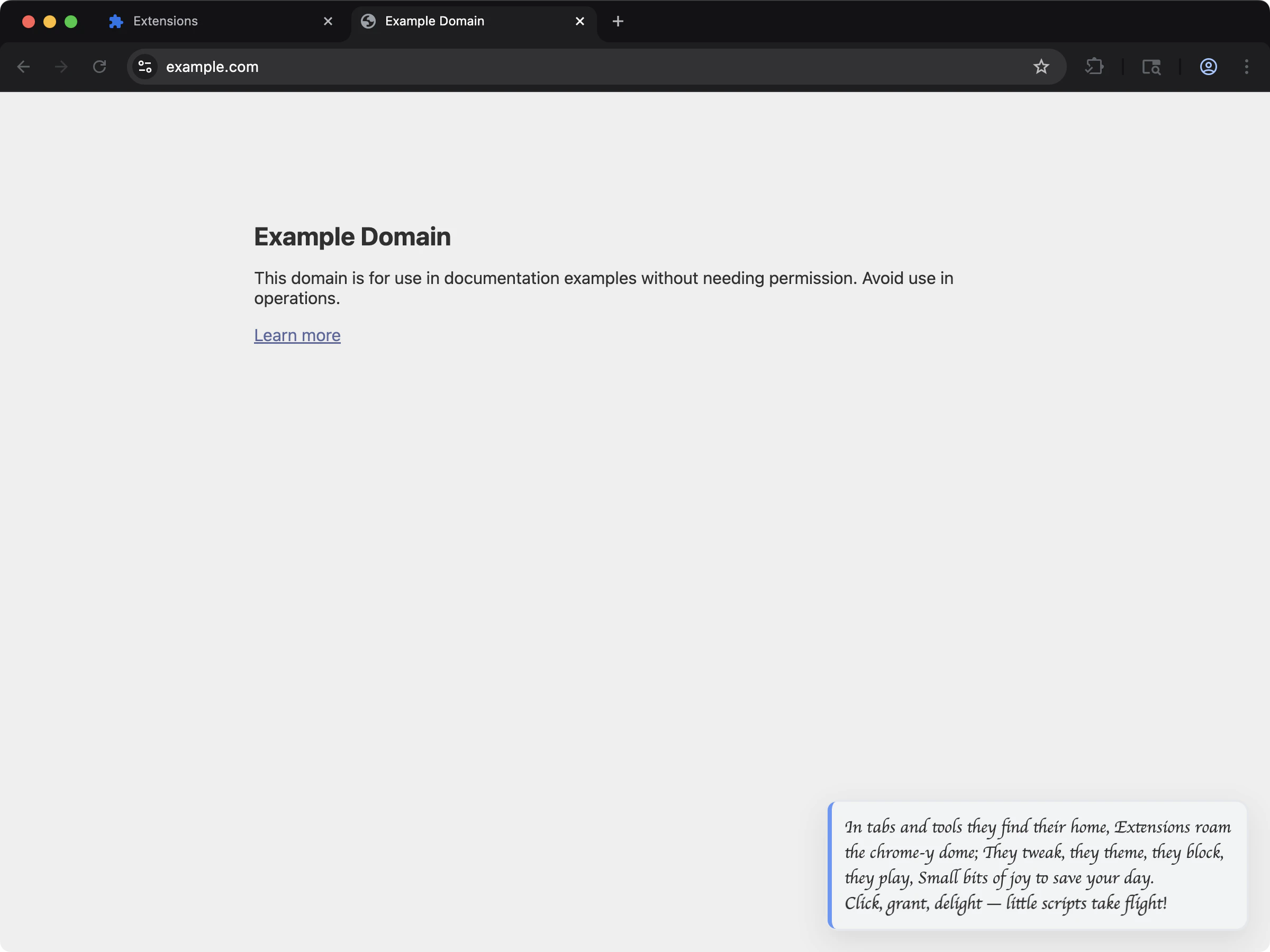 content-custom-font template screenshot