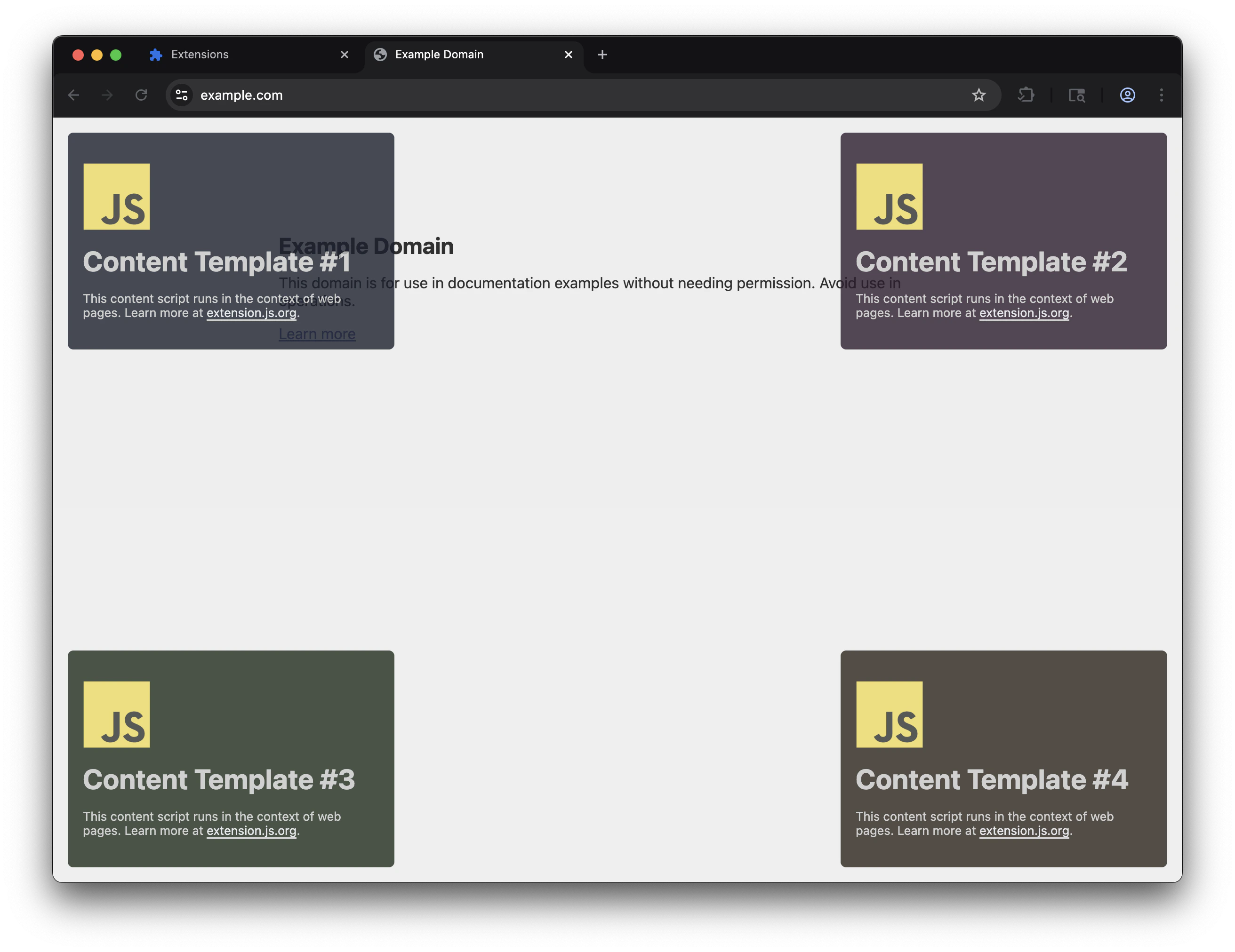 content-multi-three-entries template screenshot