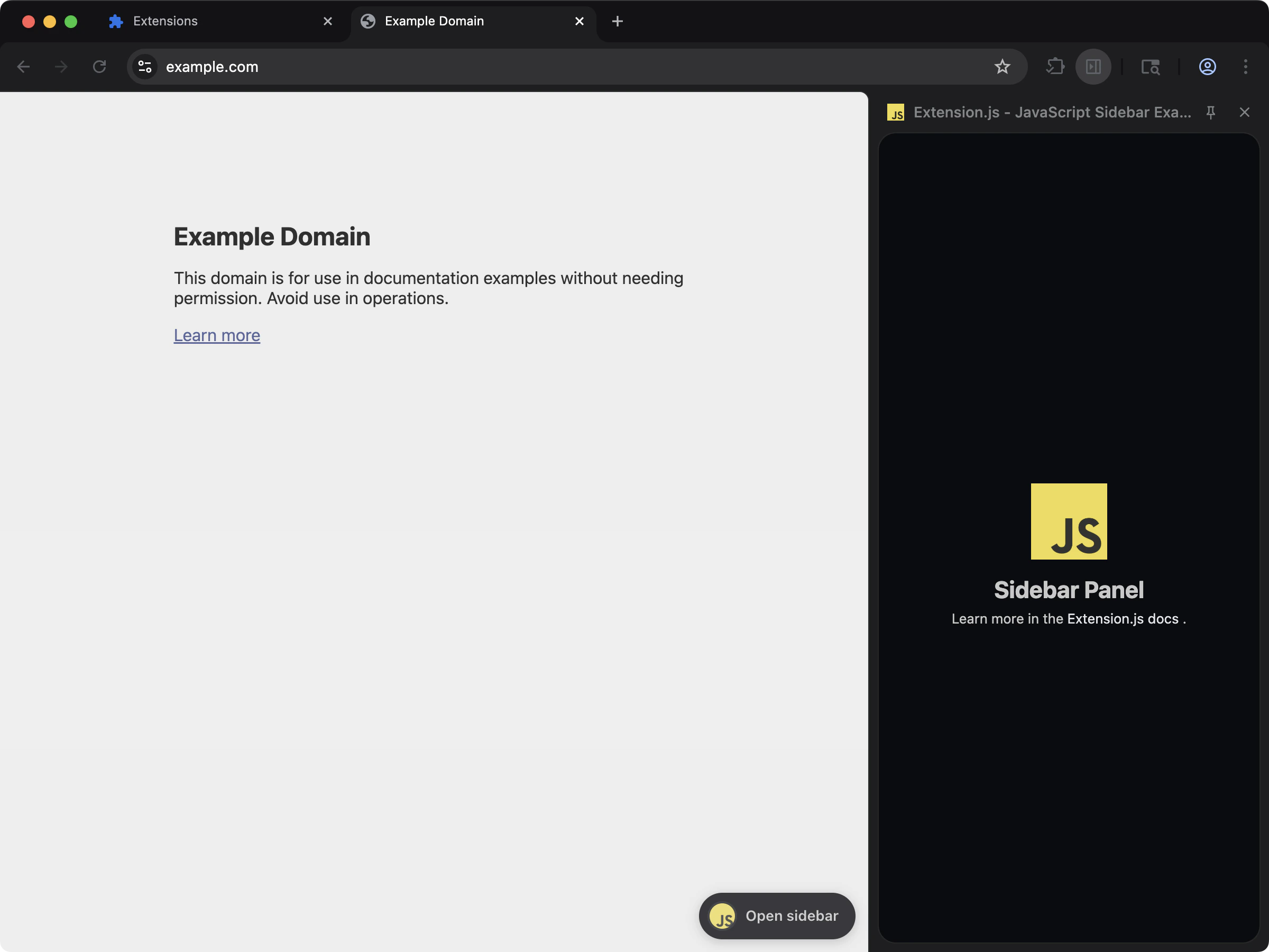 javascript template screenshot