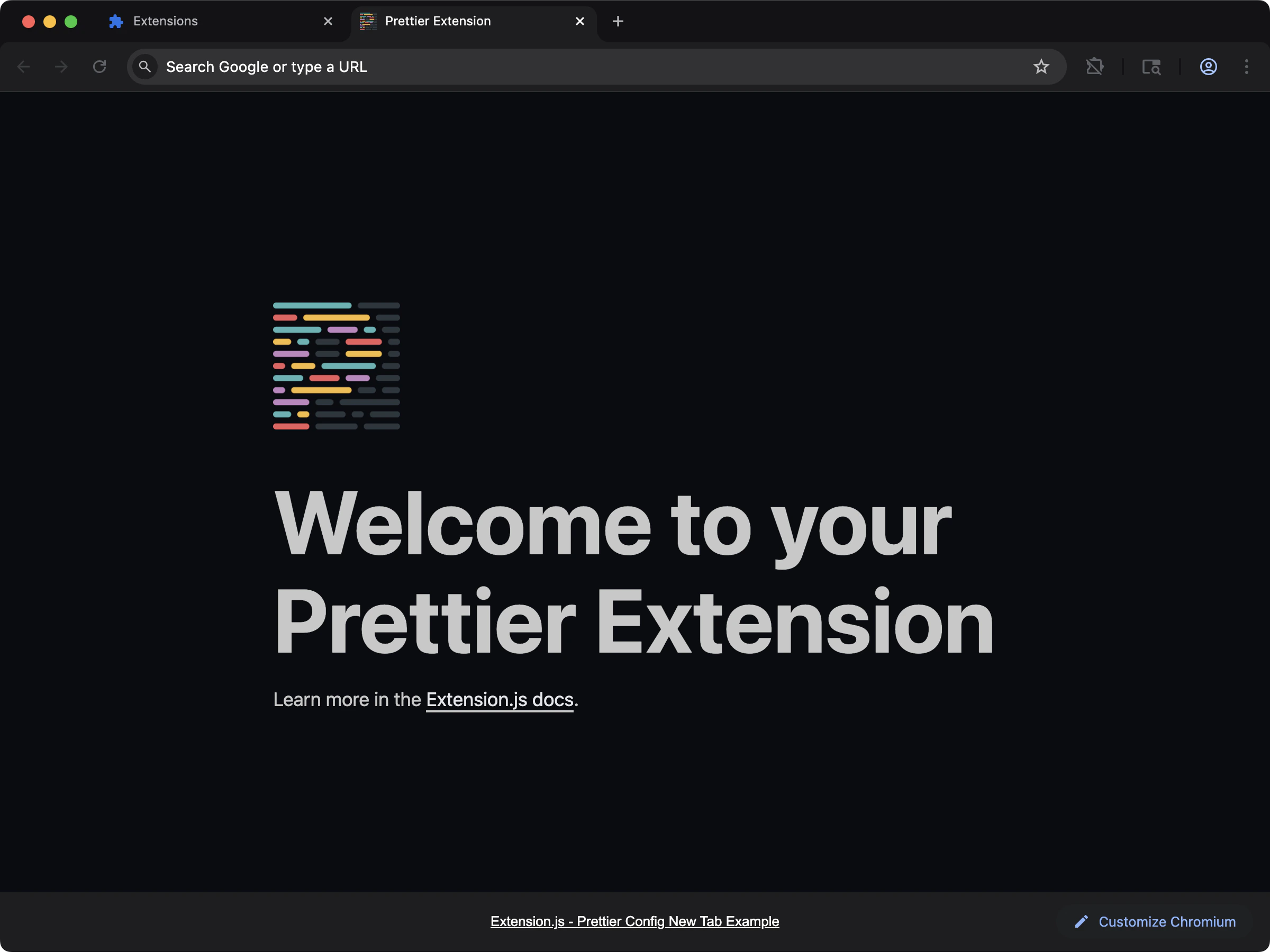 new-config-prettier screenshot