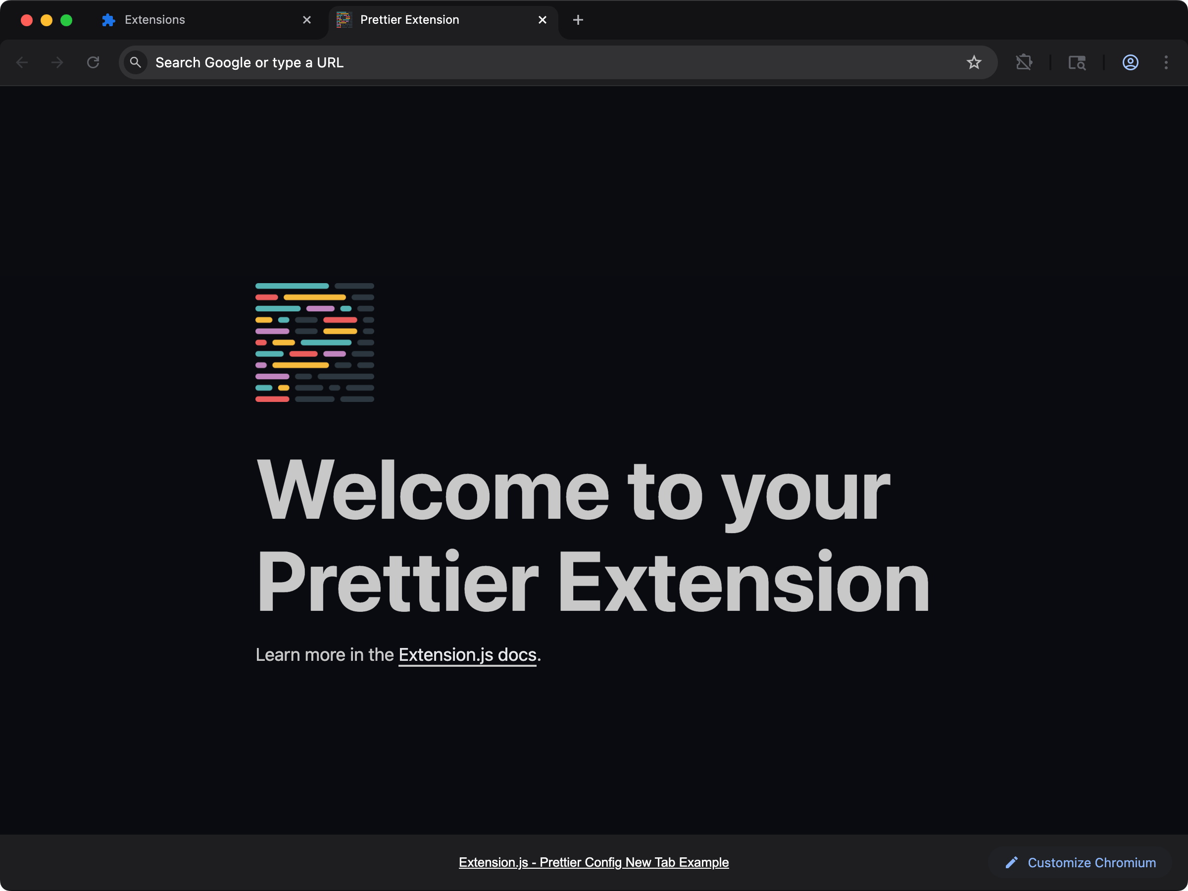 new-config-prettier screenshot