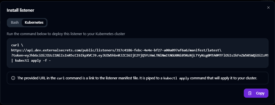Install with kubernetes