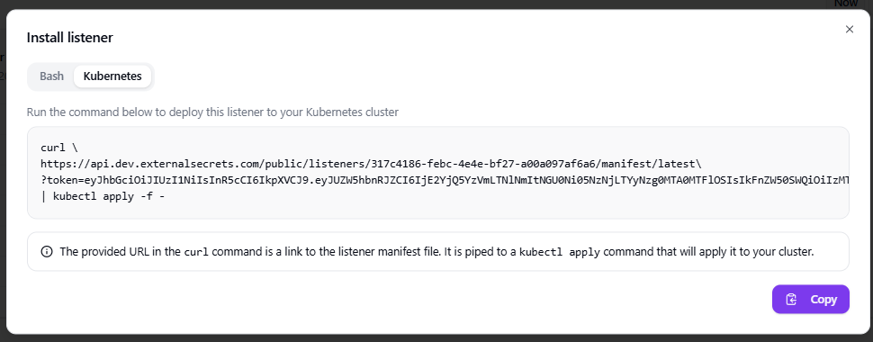 Install with kubernetes