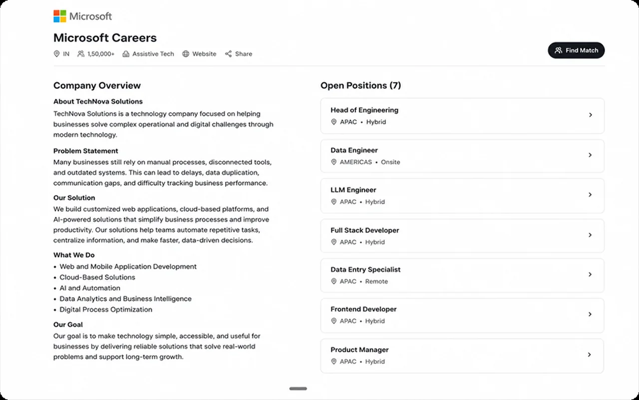 Find your careers page