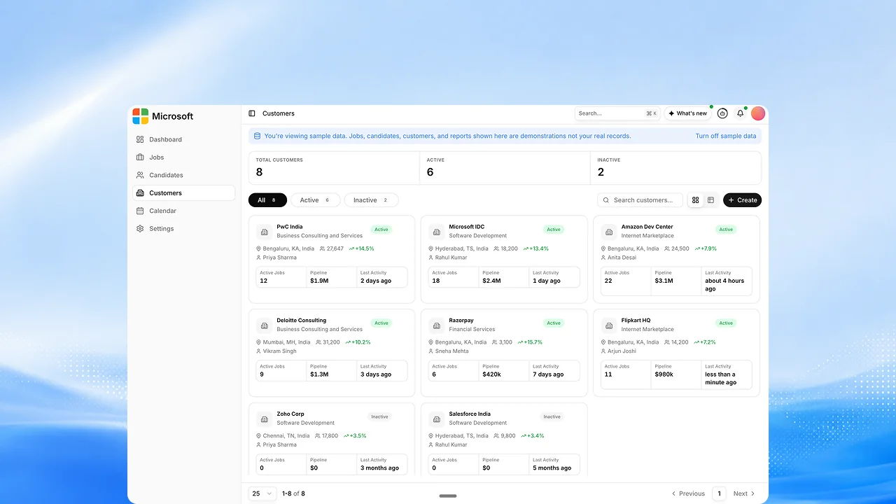 Add and manage customers