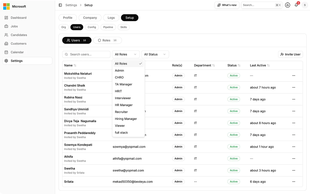Search and filter