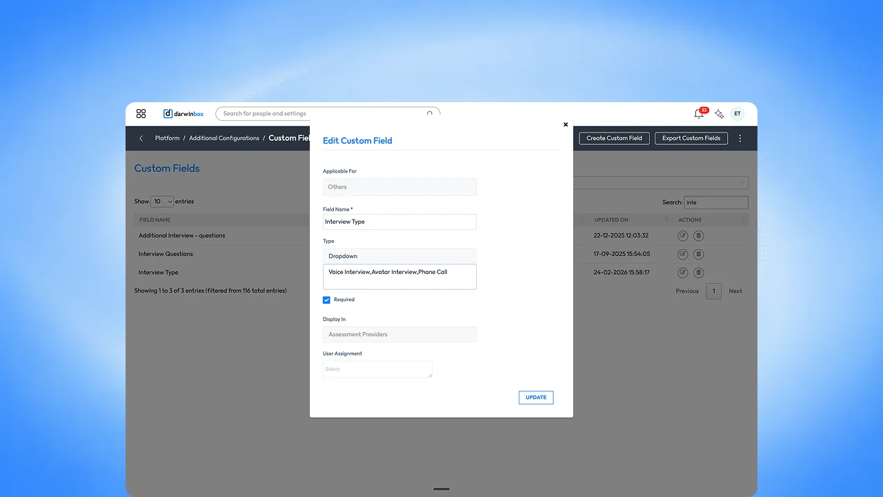 interview_type dropdown options