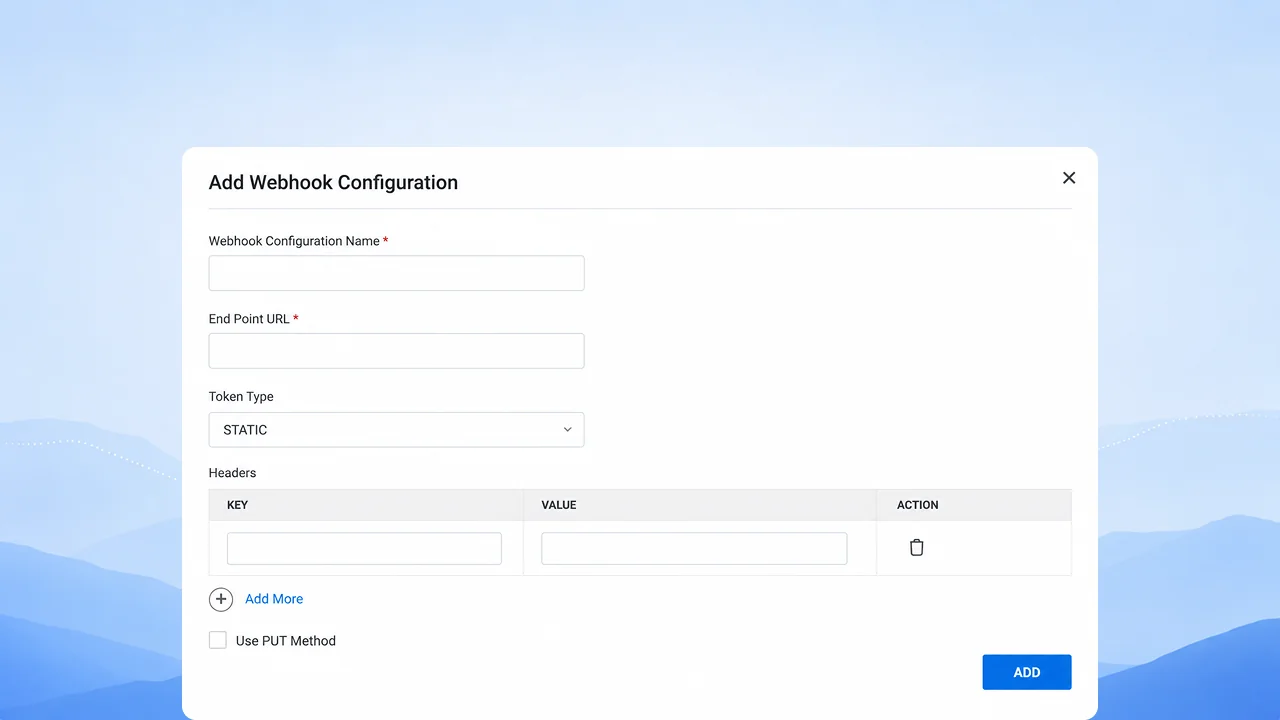 Add Webhook Configuration