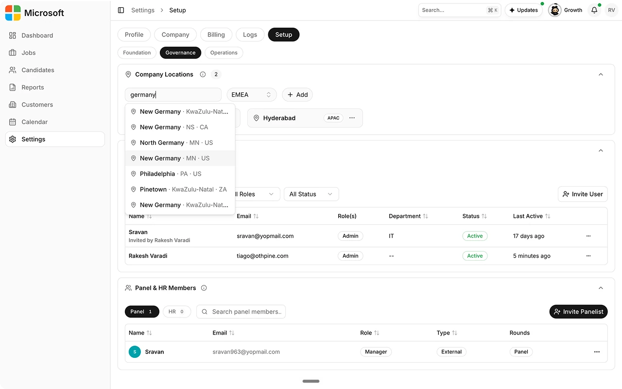 Add company locations