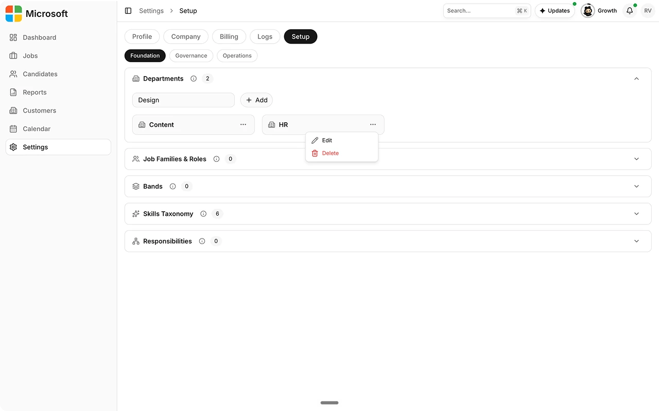 Edit or remove entries