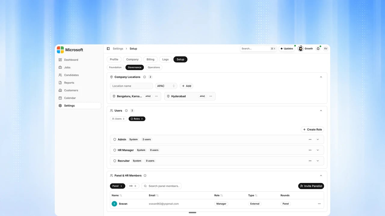 Roles and access