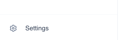 The Settings item in the My Extole left navigation.