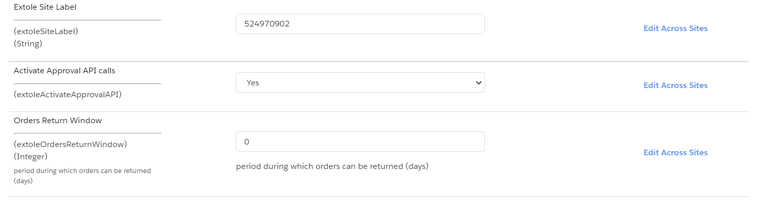 Screenshot showing Set your Orders Return Window to the number of days you allow orders to be returned after purchase.
