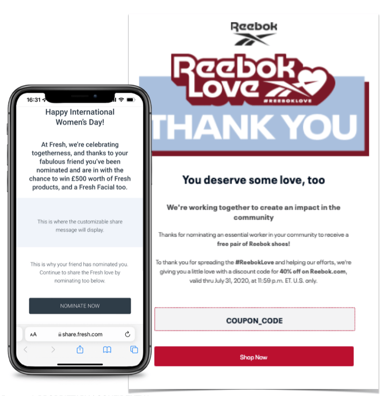 Screenshot showing Typically, if you choose to include a moment of Surprise and Delight in your program, the reward is sent to everyone who submitted a nomination form. This...