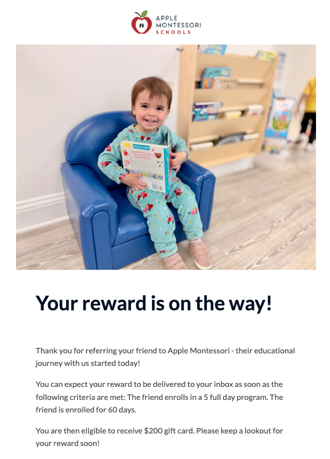 Screenshot showing Pending Reward Emails notify users that they’ve earned a reward, but a validation or waiting period must pass before it can be delivered. These emails help...