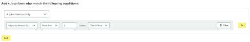 Adding subscribings to a dynamic segment in Attentive