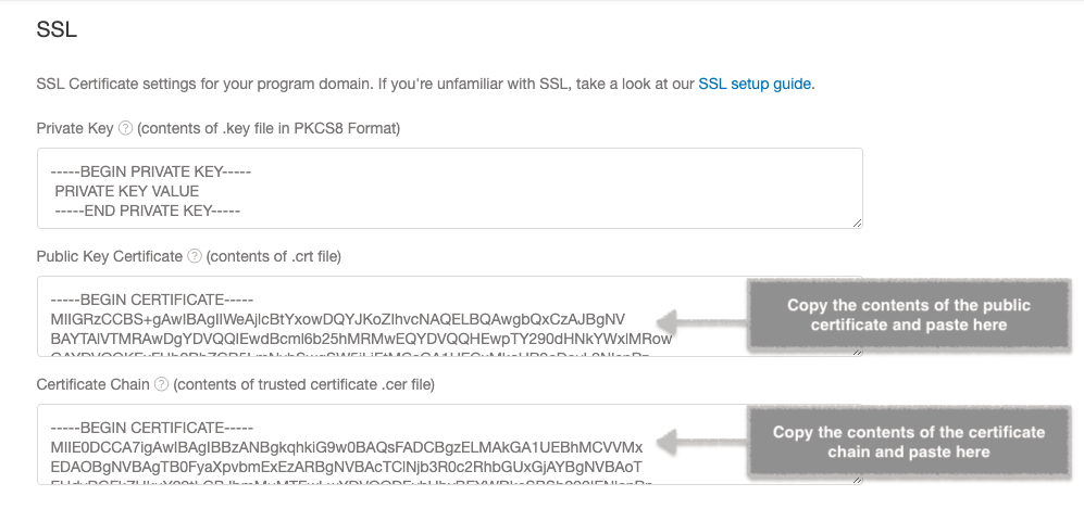 Screenshot showing The CA should have sent you a public key certificate as well as the certificate chain. The certificate chain contains the SSL Certificate and Certificate...