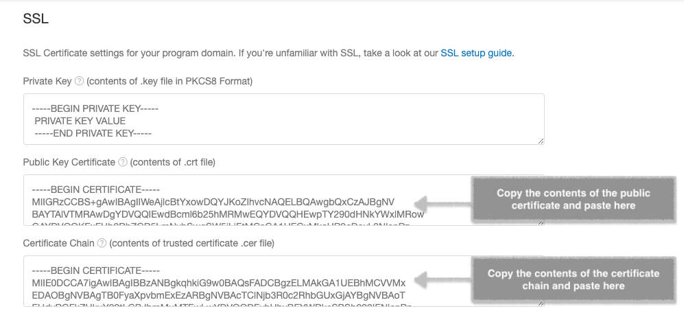 Screenshot showing The CA should have sent you a public key certificate as well as the certificate chain. The certificate chain contains the SSL Certificate and Certificate...