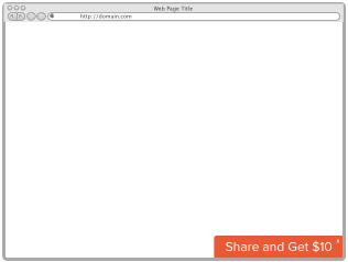 Screenshot showing In any mode, if your customer clicks or taps on the CTA, it will launch the sharing experience.