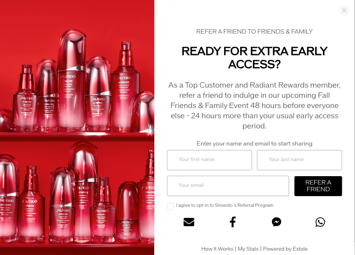 Screenshot showing However, since invites can be forwarded, this program design is not a great option if you want to run an exclusive offer.