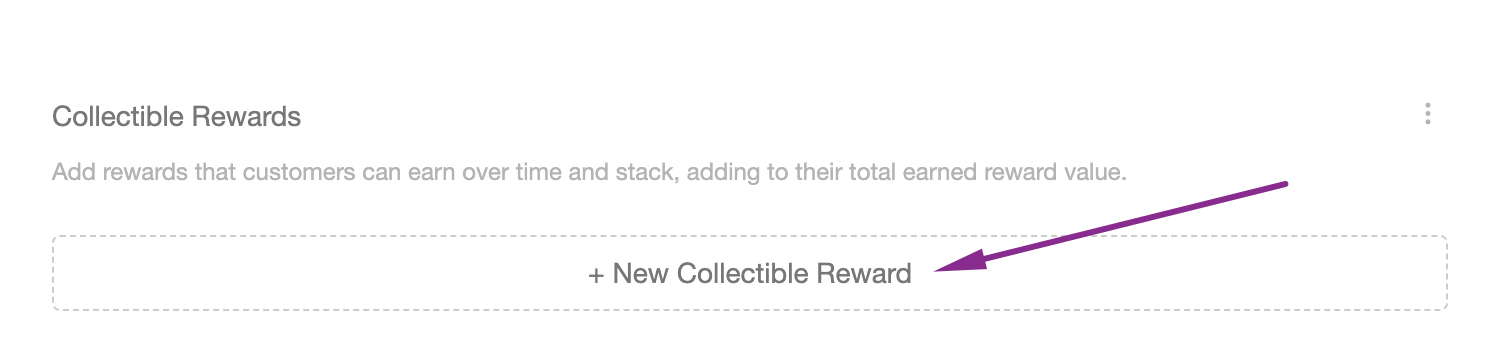 Screenshot showing You will use these rewards later on in your campaigns to link them to the rewardable events. See the 'Update Program' section for more details on how to...