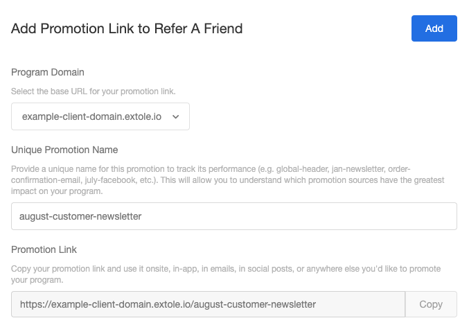 Screenshot showing Click Add