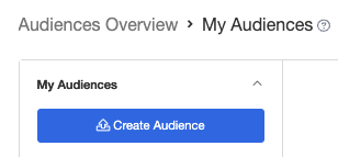 Screenshot showing If you have a file containing the people you'd like to email, you can use that file to create an audience on the My Audiences page. You can also select an...