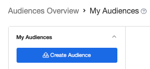 Screenshot showing If you have a file containing the people you'd like to email, you can use that file to create an audience on the My Audiences page. You can also select an...