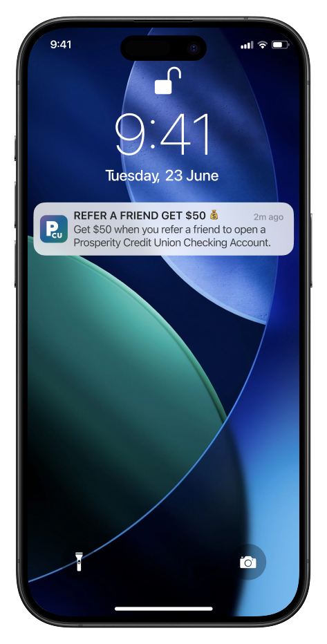 Screenshot showing CTA Deep Link: Drive directly to your Extole referral SSO page from the Q2 Discover Ad.