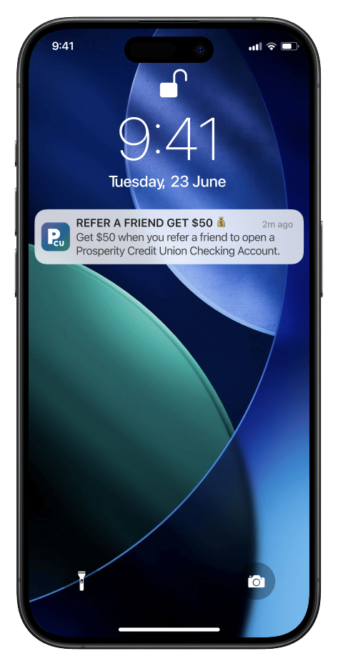 Screenshot showing CTA Deep Link: Drive directly to your Extole referral SSO page from the Q2 Discover Ad.