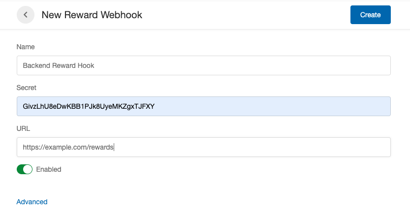 Screenshot showing The webhook signs the body of each webhook post with a client-specified secret key, specified with the webhook. The signature is passed as the header...