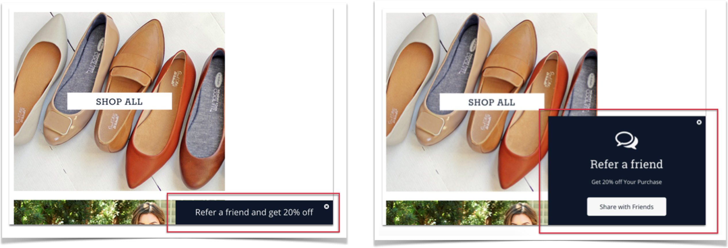 Screenshot showing The floating overlay is a top performing CTA because it's visible across the entire site. If your team is concerned about it interfering with other overlays,...