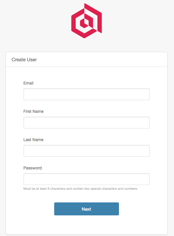 Screenshot showing Fill out the necessary fields associated with creating a user. The fields include your email address (this will be your username when logging into Extole),...