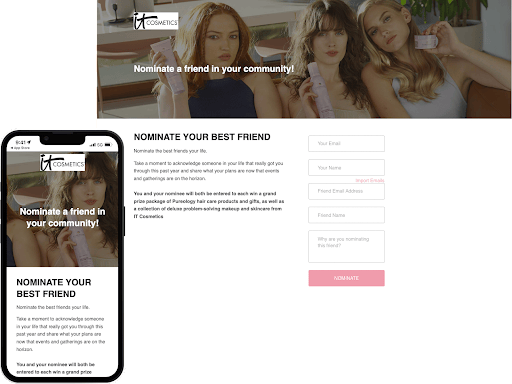 Screenshot showing Star Furniture makes use of Extole's microsite in their interior-designer-focused Refer A Friend program to deliver their Appointment Scheduling experience....