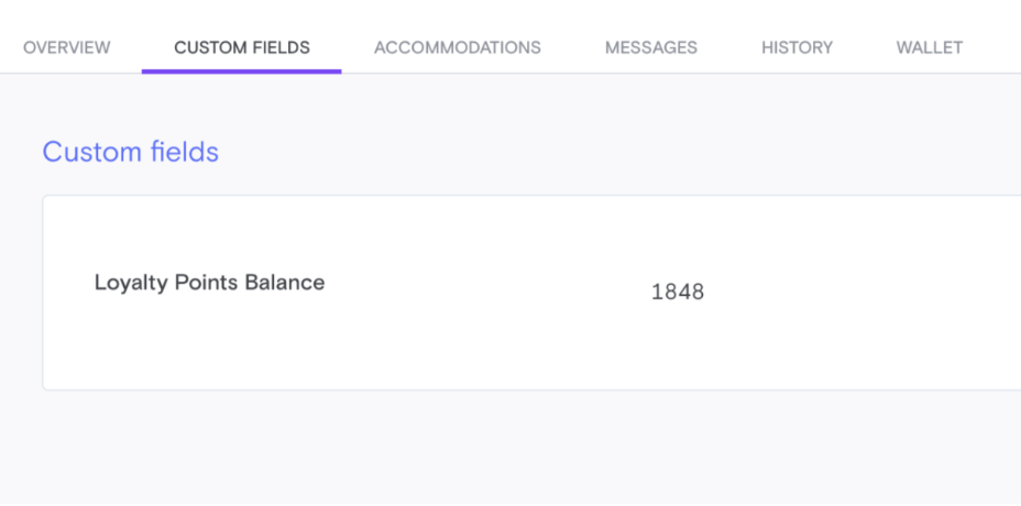 Screenshot showing Additionally, Extole can update a loyalty users total points balance in BLVD as they earn and redeem points.