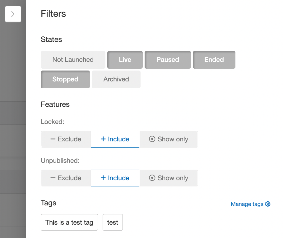Screenshot showing To create a custom view, click on the filter icon to the right of the search bar. A window will slide out from the right side of browser with a number of...