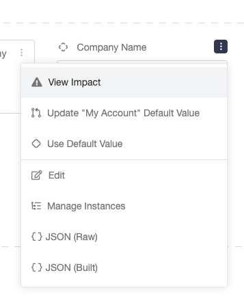 Screenshot showing Settings changed on the My Account page will impact your programs and campaigns. When you update a setting, you will see an Impact statement that tells you...