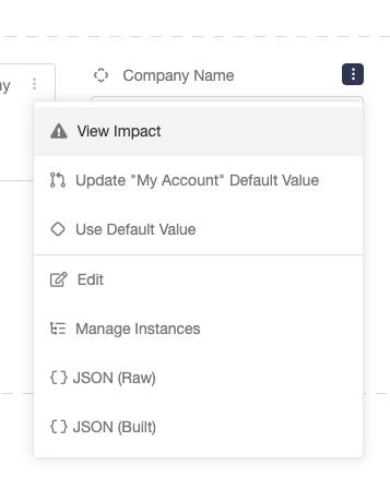 Screenshot showing Settings changed on the My Account page will impact your programs and campaigns. When you update a setting, you will see an Impact statement that tells you...