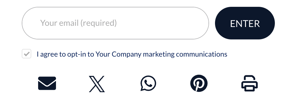 Screenshot showing Now, when the advocate is on their share experience and is deciding how to share, they can click on the printable form (a printer icon), which will open the...