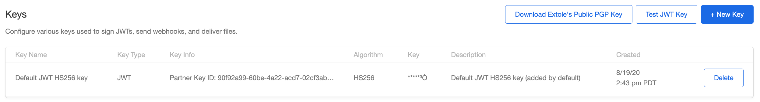 Screenshot showing Your Extole team will also set up a JWT key in your Extole account and provide Q2 with the necessary details to ensure a secure connection between the two...