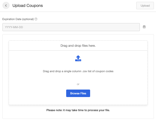 Screenshot showing Hit Upload when you are finished.