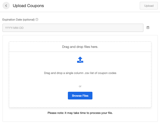 Screenshot showing Hit Upload when you are finished.