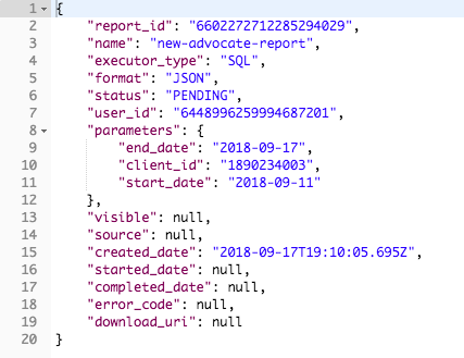 Screenshot showing A successful output will look like this