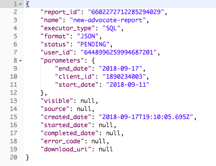 Screenshot showing A successful output will look like this
