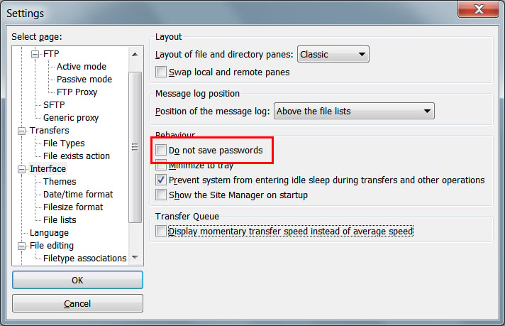 Screenshot showing Extole uses public keys instead of passwords, but this may cause the connection not to occur properly. To resolve this issue please go to Edit -> Settings ->...