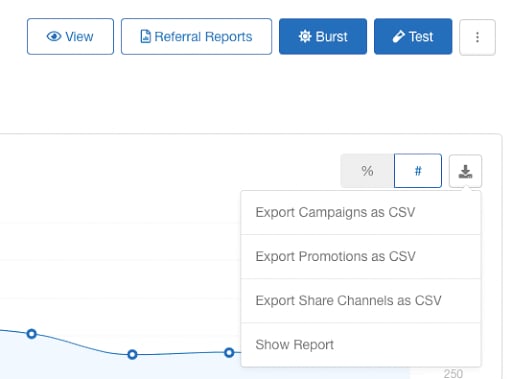 Screenshot showing If you are looking for additional performance or user data, you can either click the download icon in the top right corner of the dashboard or visit our...